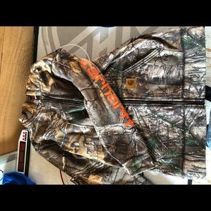 Boys, Carhartt Camo Zip-up Hoodie, size 10